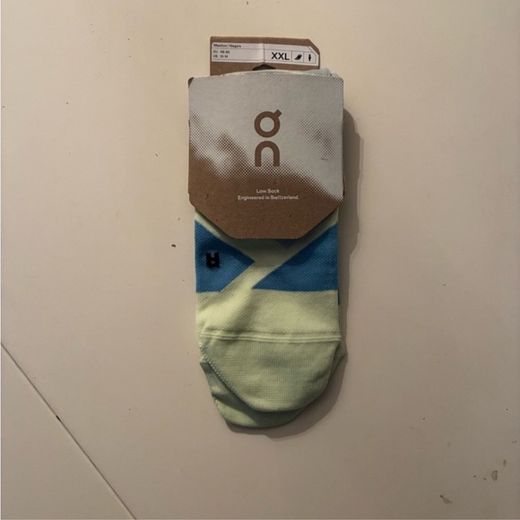 On Cloud Performance Green Blue Low Sock Meadow Niagra XXL (13-14) - Picture 4 of 7